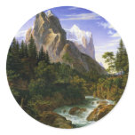 Koch - Das Wetterhorn von der Rosenlaui aus, 1824 stickers