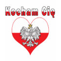 Kocham Cie Eagle Heart t-shirts by PolishHeritage Kocham Cie Eagle Heart t-shirts