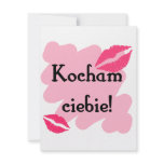 Kocham ciebie - Polish I love you Invitation
