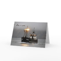 Kodiak, Crab Boat in Dutch Harbor, Alaska Card