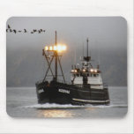 Kodiak, Crab Boat in Dutch Harbor, Alaska Mousepad