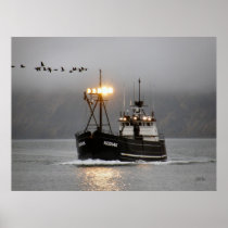 Kodiak, Crab Boat in Dutch Harbor, Alaska Print