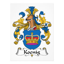 Koenig Family Crest Personalized Invite