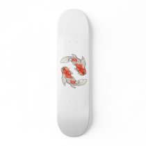 Kohaku dunkleosteus koi skateboard