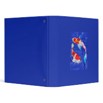 Kohaku Duo in Deep Blue Pond 3 Ring Binders