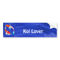 Kohaku Duo in Deep Blue Pond Bumper Stickers