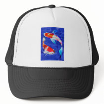 Kohaku Duo in Deep Blue Pond Trucker Hats