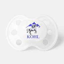 Kohl Colt Logo_Color and Text Baby Pacifiers