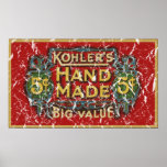 Kohler's Cigars - 1900 - distressed