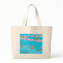 Koi and Sakura Bag by DConger Koi and Sakura Bag