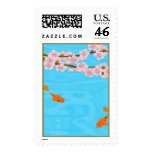 Koi and Sakura Postage