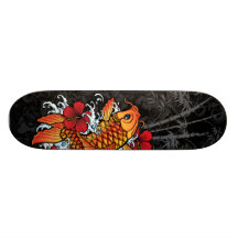 Koi Bamboo Custom Skateboard