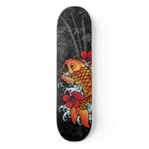 Koi Bamboo Custom Skateboard