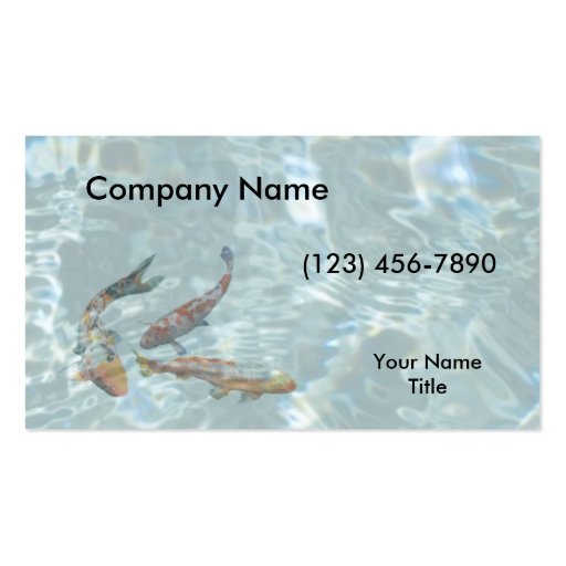 Koi Business Card Templates (front side)