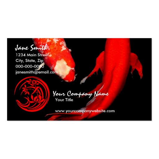 Koi Business Cards (front side)
