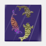 Koi carp digital art Magnet