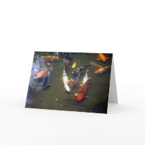 Koi Carp Greeting Card