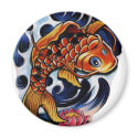 koi carp lilly magnets by tattoostyle koi carp lilly magnets