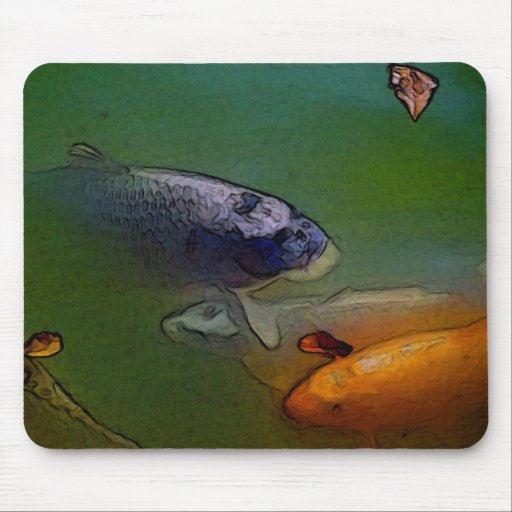 Koi Carp Original Contemporary Art Mousepad