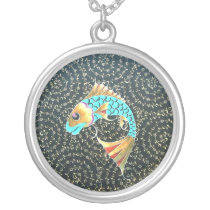 Koi Carp Symbol of Fortune Good Luck Charm Custom Necklace