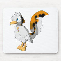 Koi-Colored Reptilian Bird Mousepad