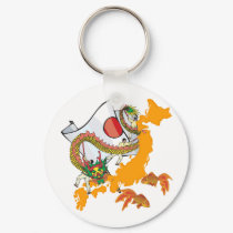 Koi Dragon keychains