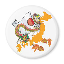 Koi Dragon magnets