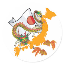 Koi Dragon stickers