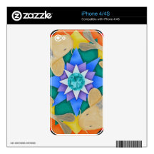 Koi Fish and Lotus iPhone Skin Skins For iPhone 4