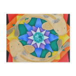 Koi Fish and Lotus Postcard