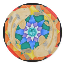 Koi Fish and Lotus Sticker