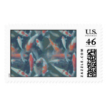 KOI FISH by SHARON SHARPE postage