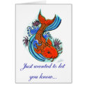 Koi Fish Design, Just wanted to let you know... cards by ardras Koi Fish Design, Just wanted to let you know... cards