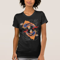 Koi Fish Double Black Tee t-shirts