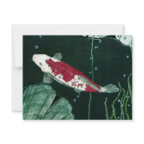 Koi Fish In Pond invitations by tshirtdart Koi Fish In Pond invitations