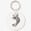 Koi Fish Outline keychains