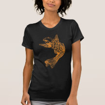 Koi Fish Outline Tee Shirt