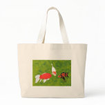 koi fish painting, on a beach bag