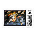 Koi Fish Painting Postage Stamp