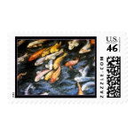 Koi Fish Painting Postage Stamp