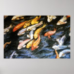 Koi Fish Painting Poster Art Print posters