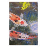 Koi Fish Pond Custom Stationery