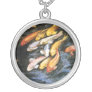 Koi Fish Silver Necklace
