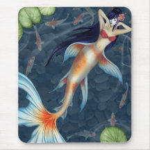 Koi Geisha Mermaid Mousepad