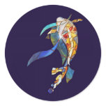 Koi  Glass Art Designer's Sticker  right