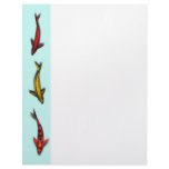 Koi Goldfish Stationery letterhead