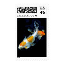 Koi in Motion Postage Stamp