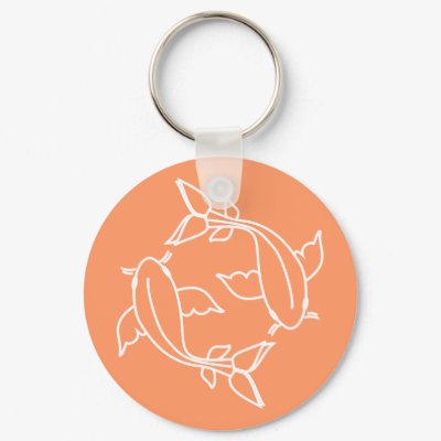 Koi Lines 2 Keychains by trennea