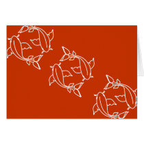 Koi Lines cards by trennea Koi Lines cards