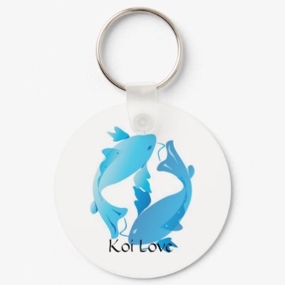 Koi Love Keychain by Elifna